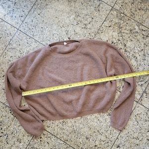 Brown Oversized Knit Sweater